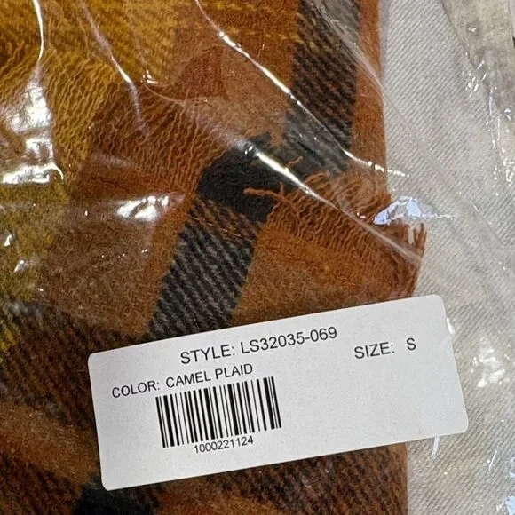 Vici Plaid Brown and Yellow Women's Skirt - Picture 8 of 8